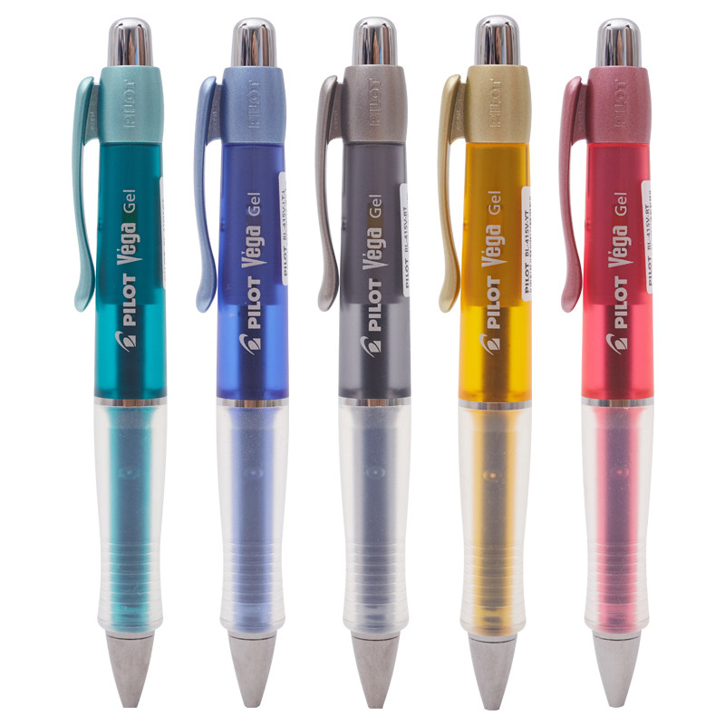 pilot日本百乐bl-415v抗疲劳中性笔按动水笔柔软握胶签字笔0.7mm