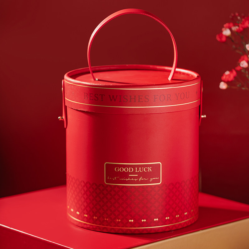 2026抱抱桶过年礼物盒烘焙伴手礼盒空盒红色盒子礼品盒新年包装盒,厨房/烹饪用具,点心包装盒/包装袋,淘宝优惠券,粉丝福利购,淘宝优惠卷