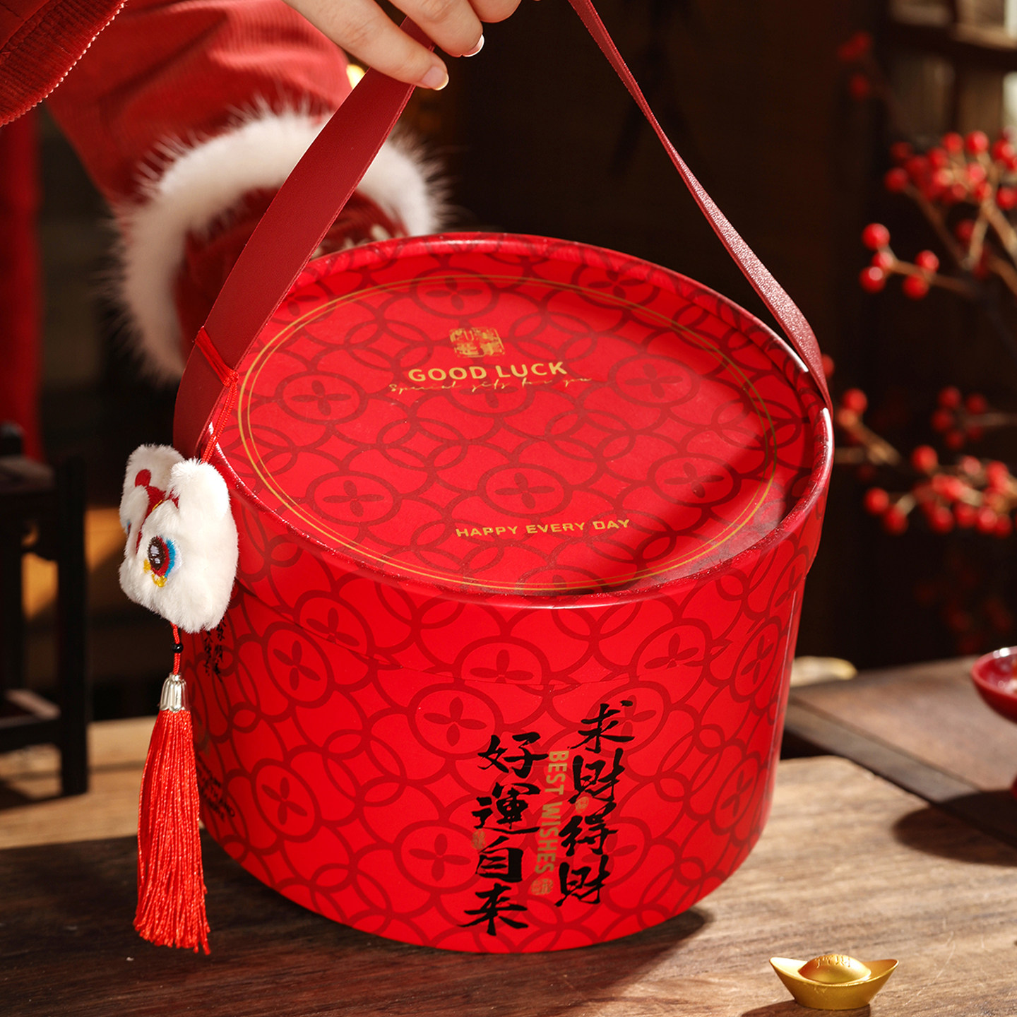 2026新年礼盒包装马年抱抱桶过年伴手礼空盒烘焙礼品盒年货礼物盒,厨房/烹饪用具,点心包装盒/包装袋,淘宝优惠券,粉丝福利购,淘宝优惠卷