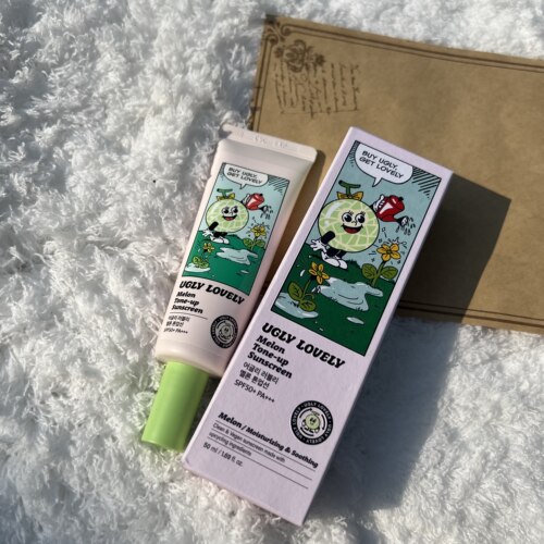 UGLY LOVELY哈密瓜防晒霜SPF50+全身滋润保湿可爱卡通