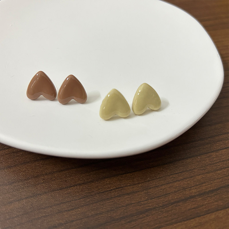 FEN软陶爱心甜美可爱耳钉