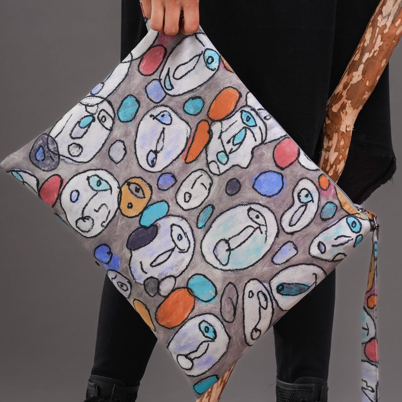 无则艺【方块包】白脸人男女休闲通用小众单肩百搭个性挎包,箱包皮具/热销女包/男包,单肩包,淘宝优惠券,粉丝福利购,淘宝优惠卷