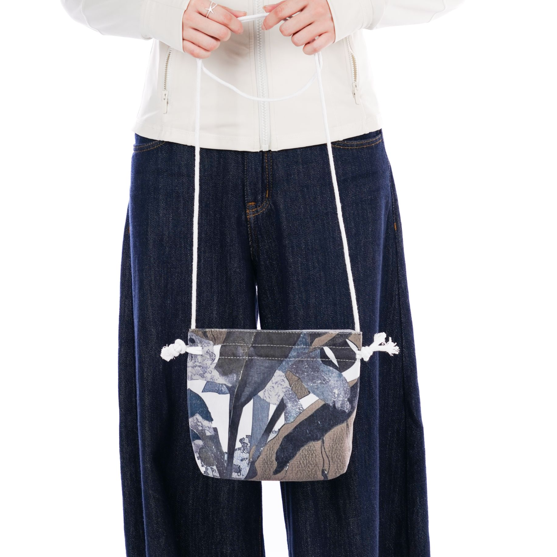 无则艺【长绳福袋包】枯荷抽绳小包便携布包束长绳包休闲百搭,箱包皮具/热销女包/男包,单肩包,淘宝优惠券,粉丝福利购,淘宝优惠卷