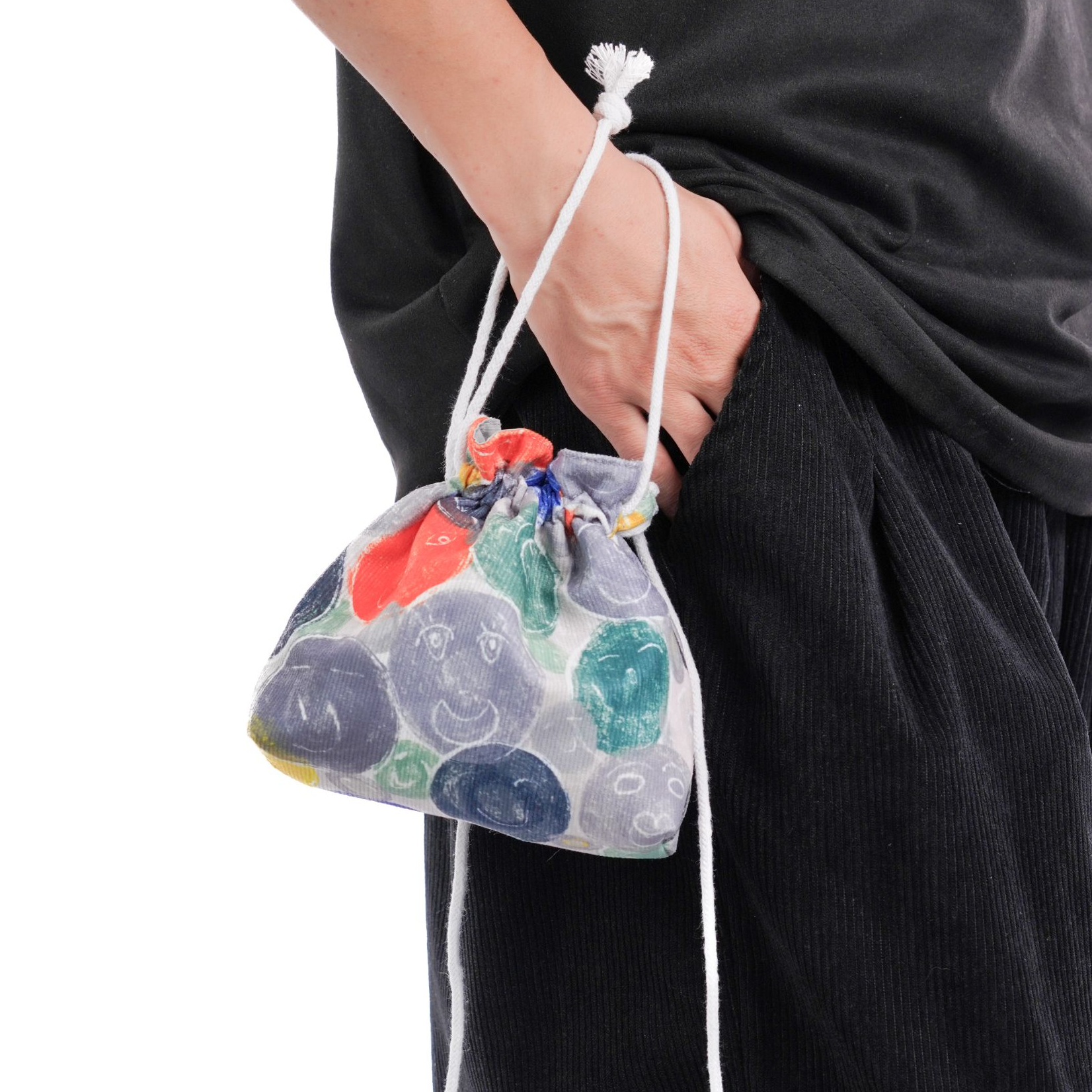 无则艺【长绳福袋包】彩色开心抽绳小包长绳包休闲百搭印花环保轻,箱包皮具/热销女包/男包,单肩包,淘宝优惠券,粉丝福利购,淘宝优惠卷