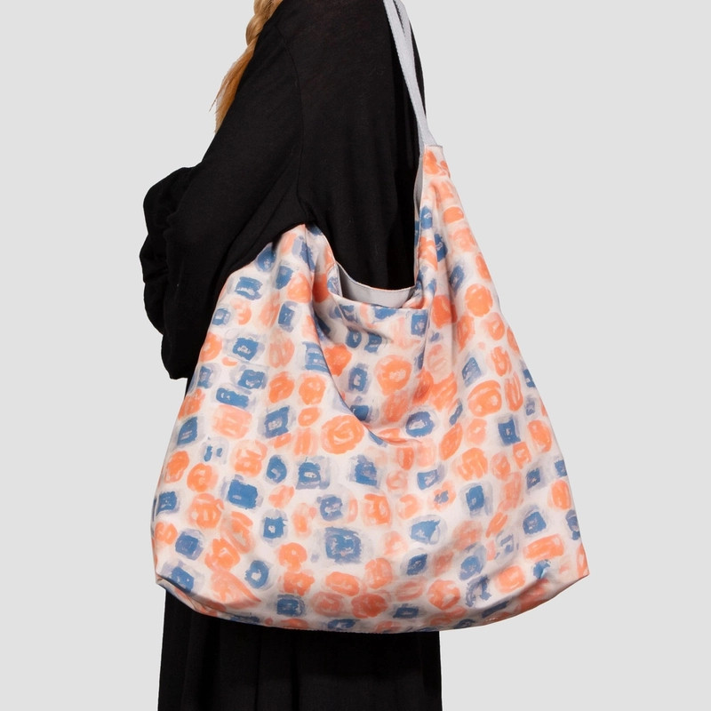 无则艺【冰丝月牙包】橘子红了亲肤夏季款时尚休闲印花单肩环保,箱包皮具/热销女包/男包,单肩包,淘宝优惠券,粉丝福利购,淘宝优惠卷