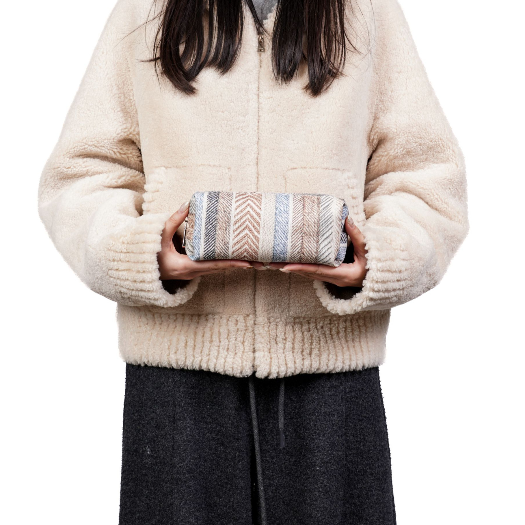 无则艺【大笔袋】素棕织条原创学生文艺收纳简约时尚印花办公笔袋,箱包皮具/热销女包/男包,单肩包,淘宝优惠券,粉丝福利购,淘宝优惠卷