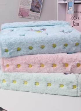 毛绒星星磁吸卡册三寸四格小马宝莉卡册专辑小卡收纳册ins风毛绒