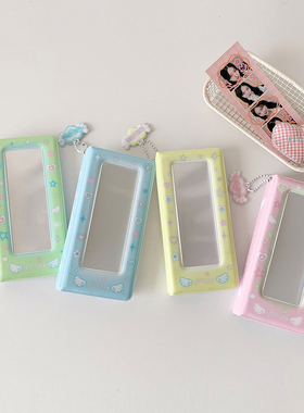 甜美少女人生四格相册学生卡通镂空长条大头贴收纳册四格追星卡册