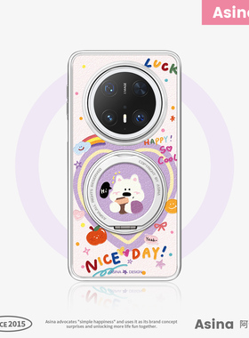 涂鸦西高地适用华为Mate80Promax手机壳磁吸带支架新款mt60por+支点保护套高级感Co2卡通可爱70防摔全包女