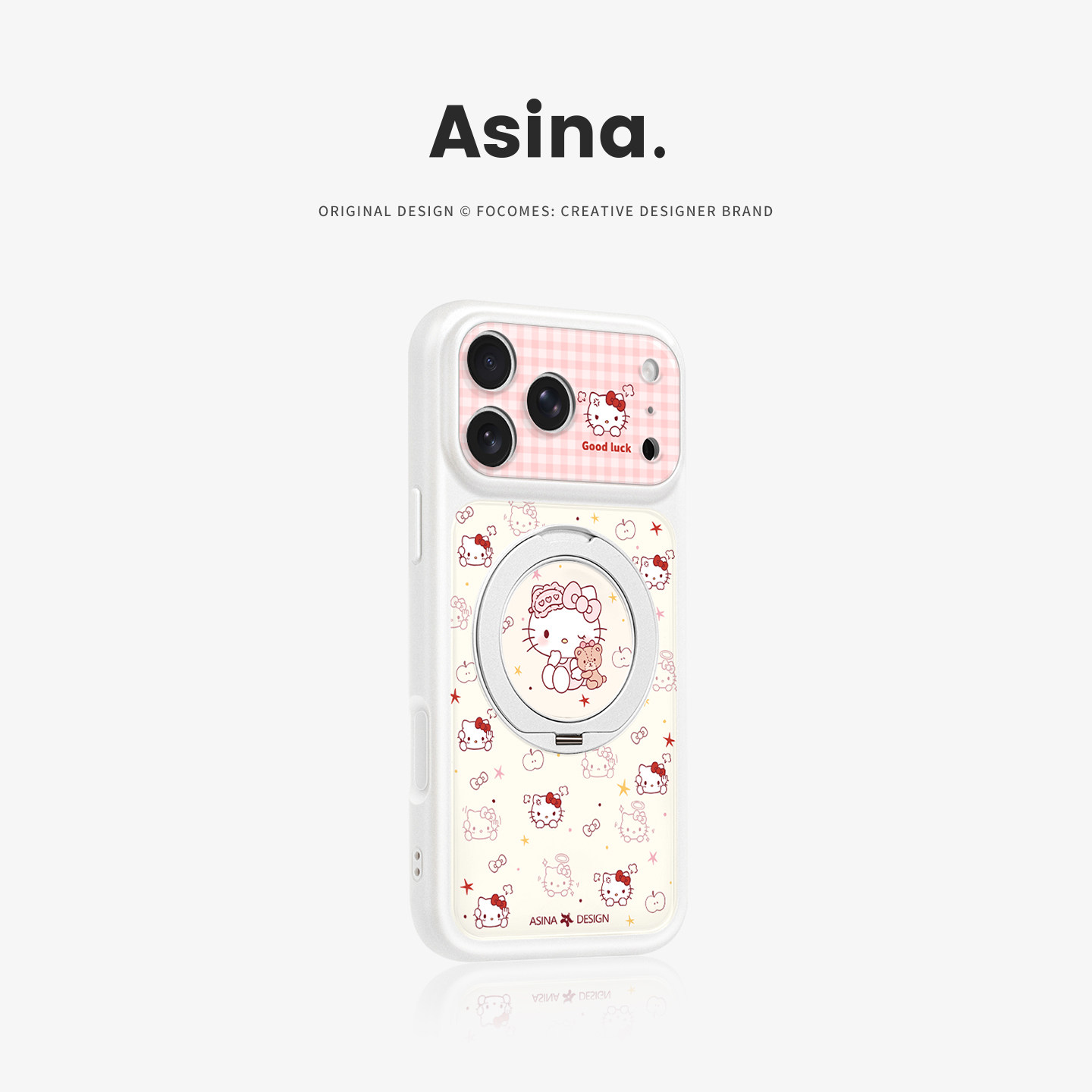 睡衣猫咪适用苹果17Promax手机壳新款iPhone16Pro磁吸保护套Do9带支架支点ip15高级感14好看的硅胶13pm全包女