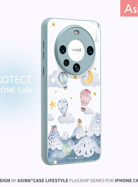 热气球之旅适用华为Mate60pro手机壳P60Pro液态玻璃Mate40/50保护套女30e全包防摔nova12/11/7网红mt40新款