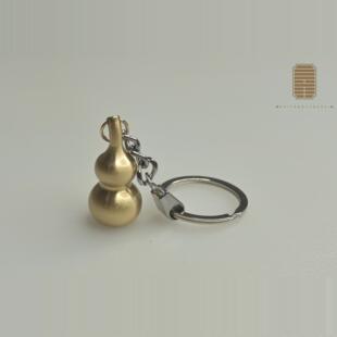 3.5厘米 新品 八卦朱砂底 实心葫芦钥匙扣 钥匙链