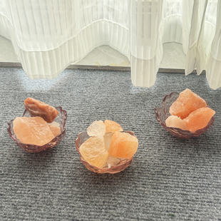 喜马拉雅粗盐容器粗盐玻璃杯放乔迁搬家厨房卫生间厕所卧室摆件