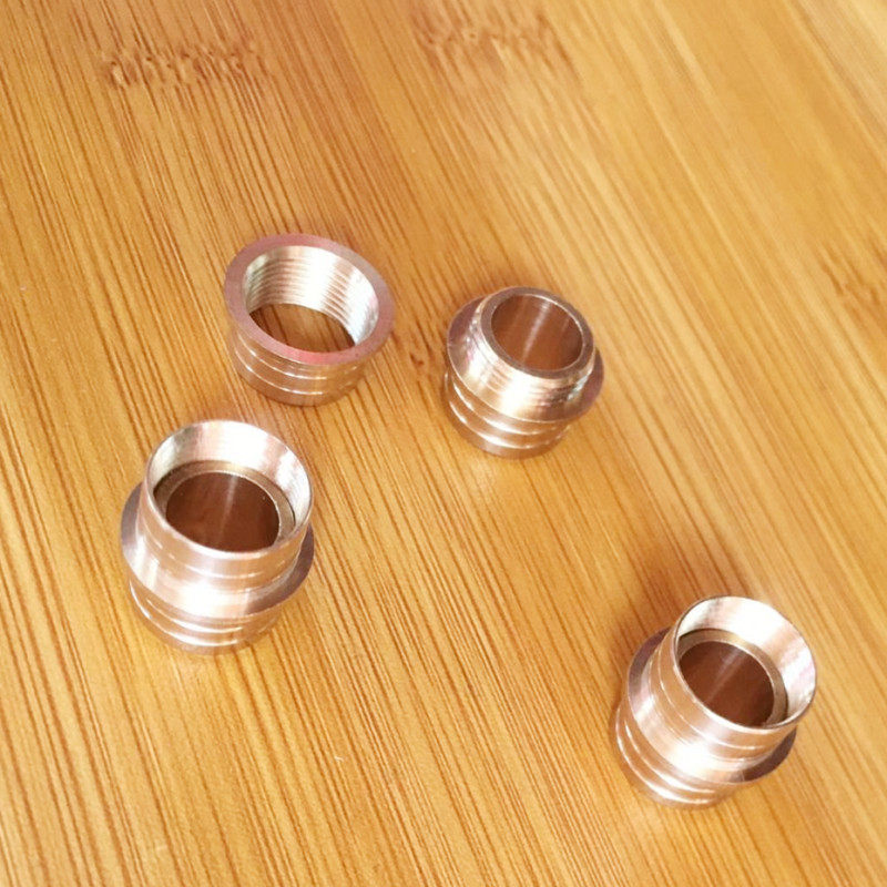 葫芦打火机配件黄铜接节DIY打火机中接头腰镶口鼻烟壶牙签筒接节