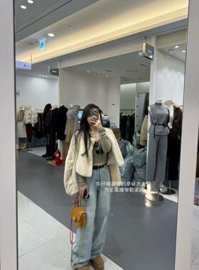 2025冬新款高级感立领仿貂环保短款显瘦保暖宽松毛毛外套