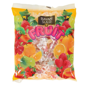 进口俄罗斯糖果巴彦丝路彩色夹心硬糖千纸鹤哈萨克产水果糖零食品