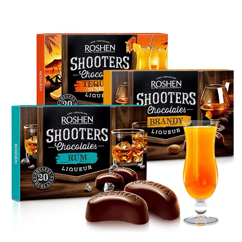 如酒心巧克力礼盒朗姆酒白兰地