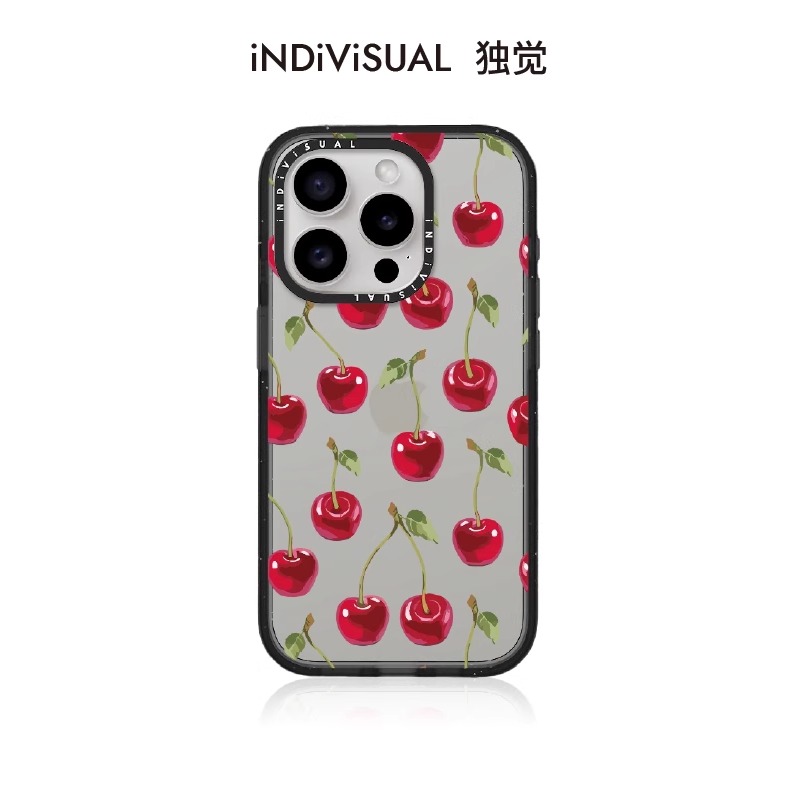 iNDiViSUAL独觉鲜红樱桃适用苹果iPhone15/14/13/12/Pro/Max清新果实防摔手机壳 3C数码配件 手机保护套/壳 原图主图