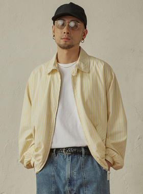 SUPERTOFU 衬衫外套 ideal进口拉链 轻量化条纹 哈林顿夹克 AW25