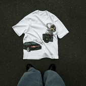 清仓特价 手绘彩色图案 SUPERTOFU不规则 数码 直喷 短袖 T恤