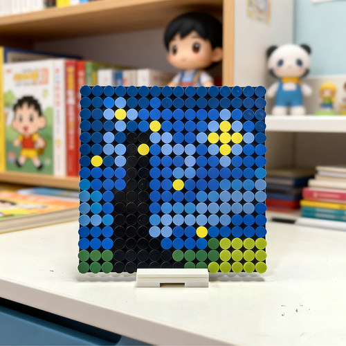 世界名画像素拼装积木DIY
