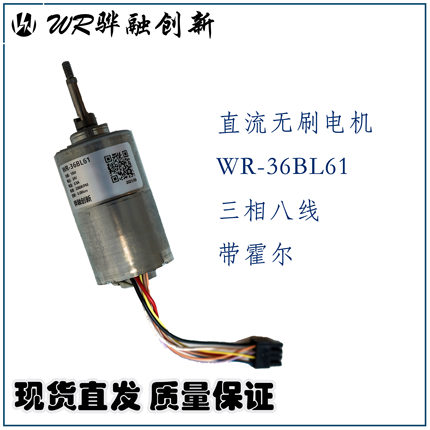 BLDC直流无刷电机 DC24V DC36V DC48V 三相八线 带霍尔
