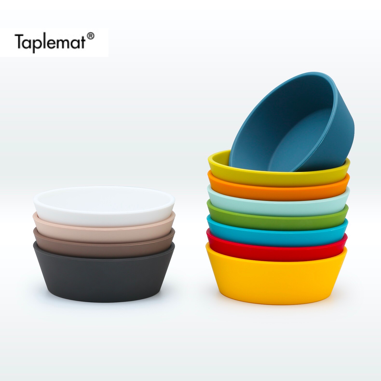 Taplemat硅胶碗儿童碗纯色水果零食酱料碗骨碟骨盘餐具家用耐高温,餐饮具,碗,淘宝优惠券,粉丝福利购,淘宝优惠卷