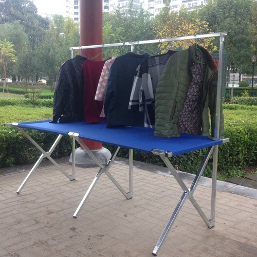 摆地摊折叠货架夜市服装展示架