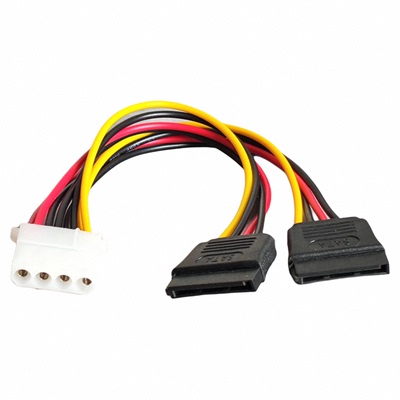 电源线大4P母转sata双硬盘供电