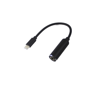 八鹰适用于联想笔记本充电器电源转接线DC5.5圆口转Type-C转接头方口转PD65W电源适配器转换线方形电源转PD