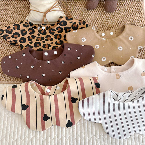 韩版棉质柔软宝宝围嘴婴儿口水巾