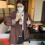 2023秋季新款不对称设计时尚西装外套女西服225-23003-P125控178，女装西装，浙宝225