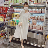 已出2023夏季新款下摆压皱拼接连衣裙225-23055-P115（控168），女装连衣裙，浙宝225