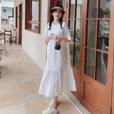 已出2023夏季新款拼接连衣裙宽松女225-23058-P115（控168），女装连衣裙，浙宝225