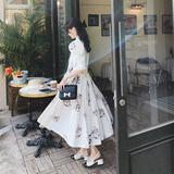 2023夏季新款印花时尚连衣裙大摆裙225-6630-P115（控168），女装连衣裙，浙宝225