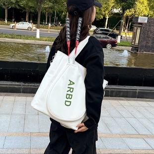 羽毛球拍包大容量运动单肩斜挎包简约专业网球拍套轻便网球拍包