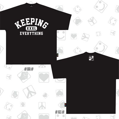 KeepingGear|长袖短袖带帽卫衣男女小领口不变形显Pop宽松街头