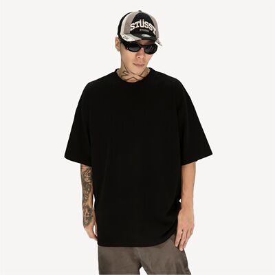 纯色打底嘻哈popping短袖宽松T恤