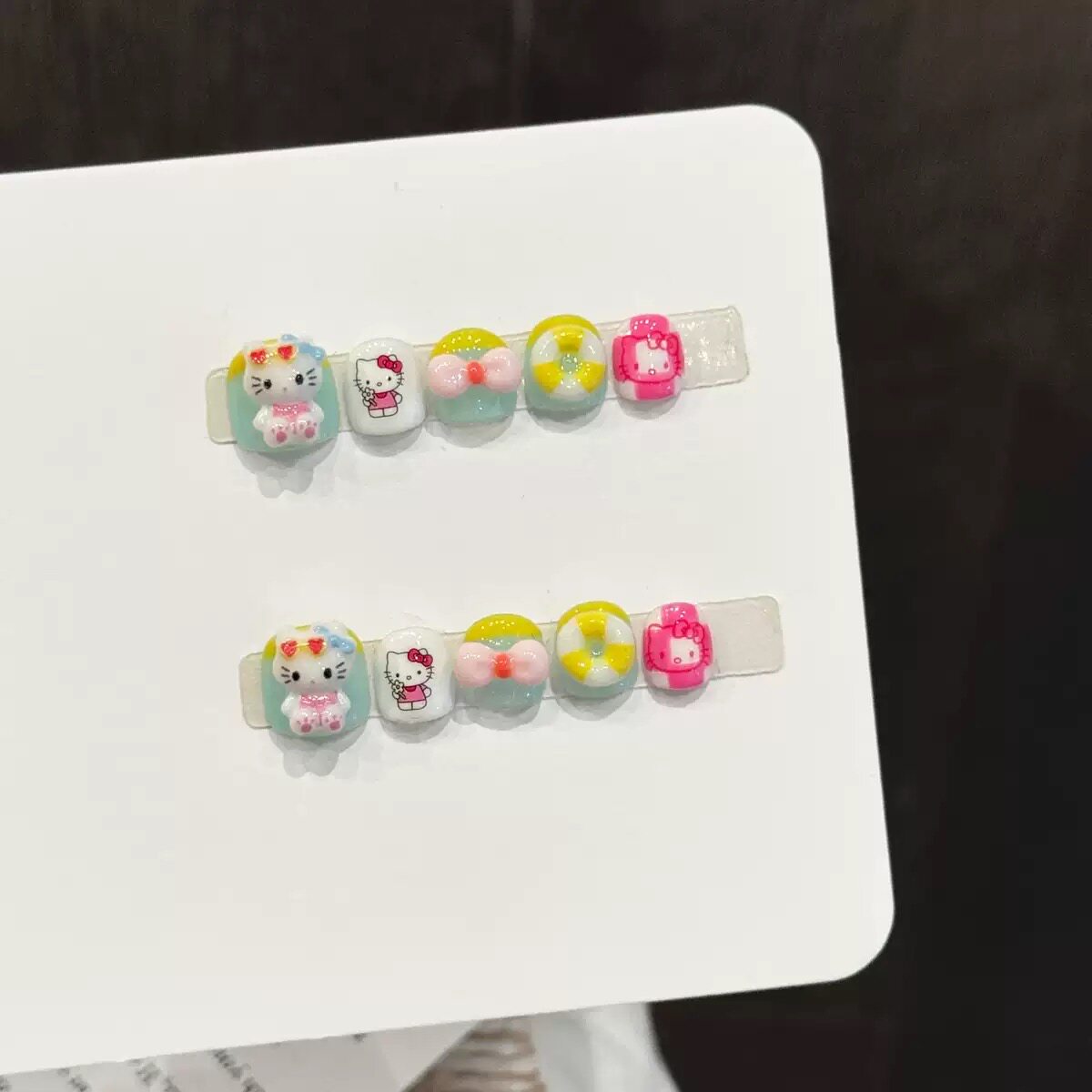 新款活动【凯蒂童萌】儿童Hello Kitty萌系穿戴甲 马卡龙甜趣美甲