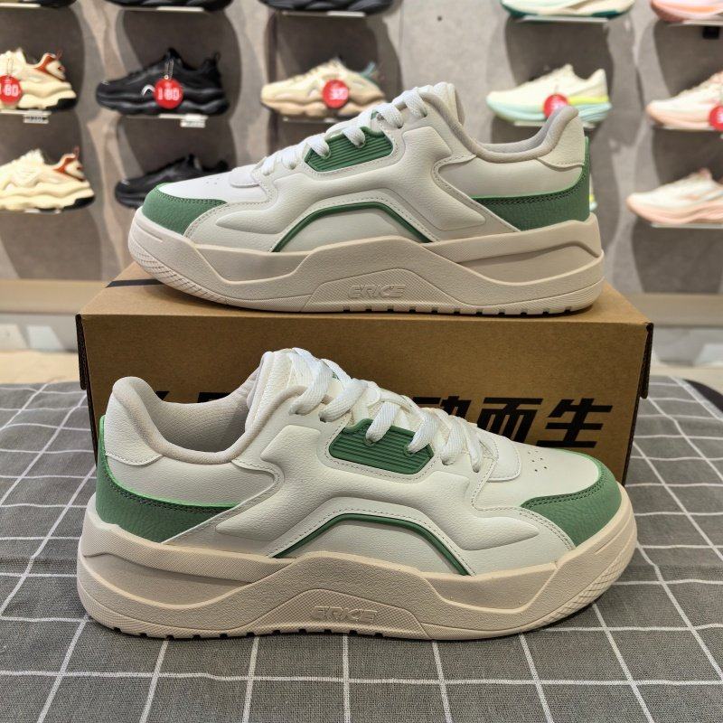 鸿星尔克板鞋男2026春季新款皮面防水轻便低帮运动鞋11126101323,运动鞋new,板鞋,淘宝优惠券,粉丝福利购,淘宝优惠卷