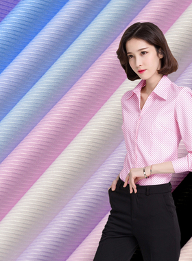 新品G2000衬衫布料CVC斜纹夏季面料可做男女服装透气吸汗成衣挺括