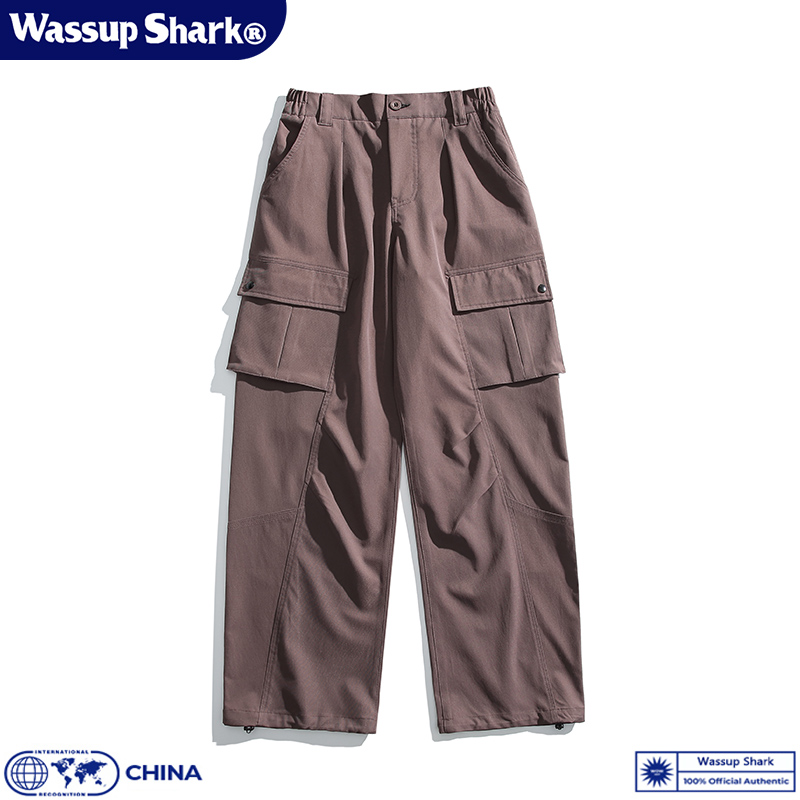 潮牌宽松机能工装伞兵裤男女同款