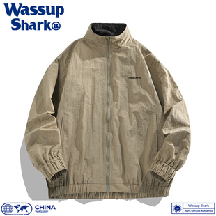 Wassup 防风防水机能风冲锋衣潮 Shark山系复古户外夹克外套男秋季