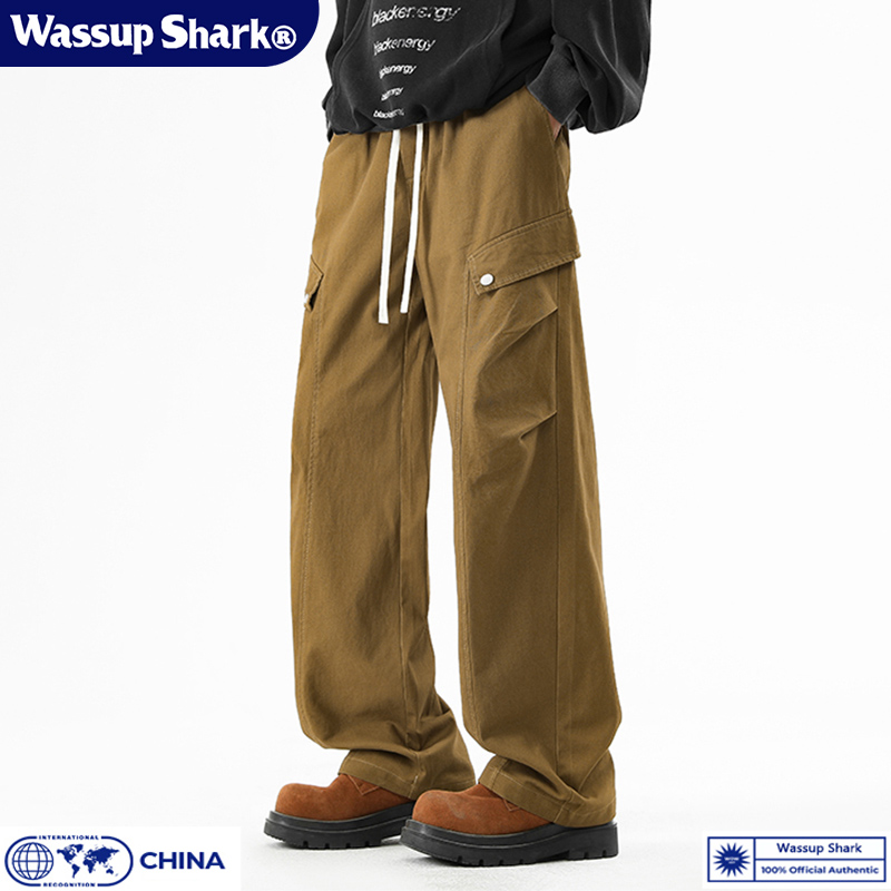 美式复古纯棉工装伞兵裤男春秋季