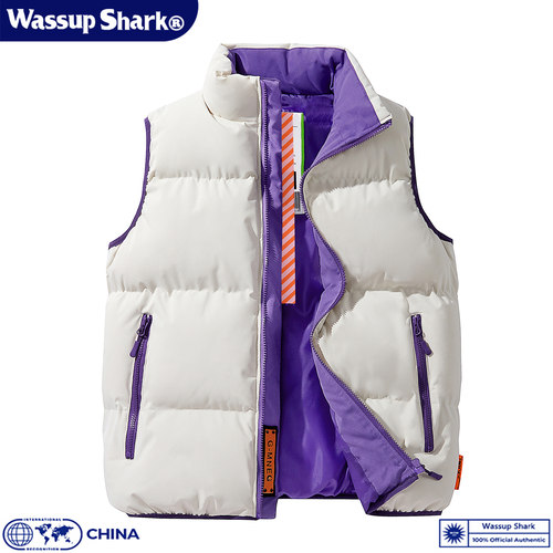 潮牌户外保暖羽绒棉马甲男女情侣