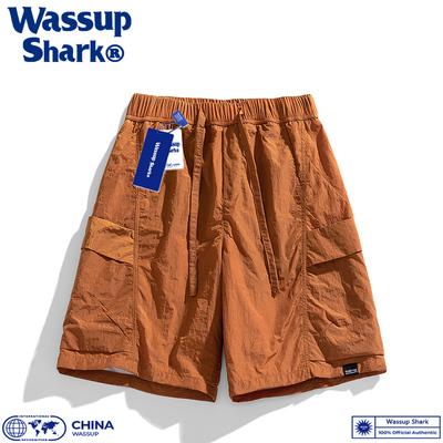 潮牌冰丝速干沙滩短裤五分裤情侣