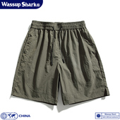 Shark山系冰丝速干短裤 男夏季 户外薄款 Wassup 休闲运动沙滩五分裤