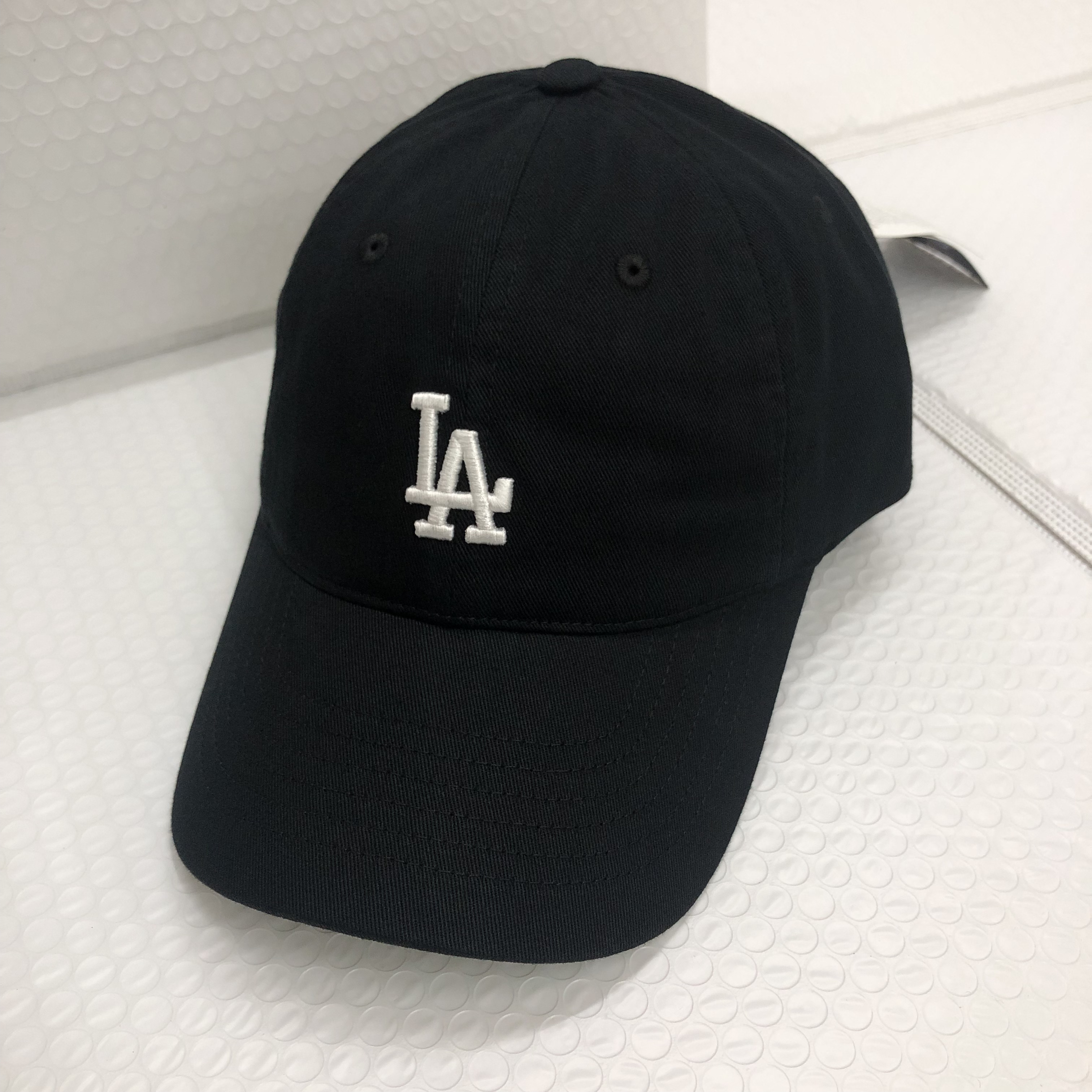 韩国代购正品 韩版MLB棒球帽子女防晒帽情侣LA小标字母遮阳帽CP77
