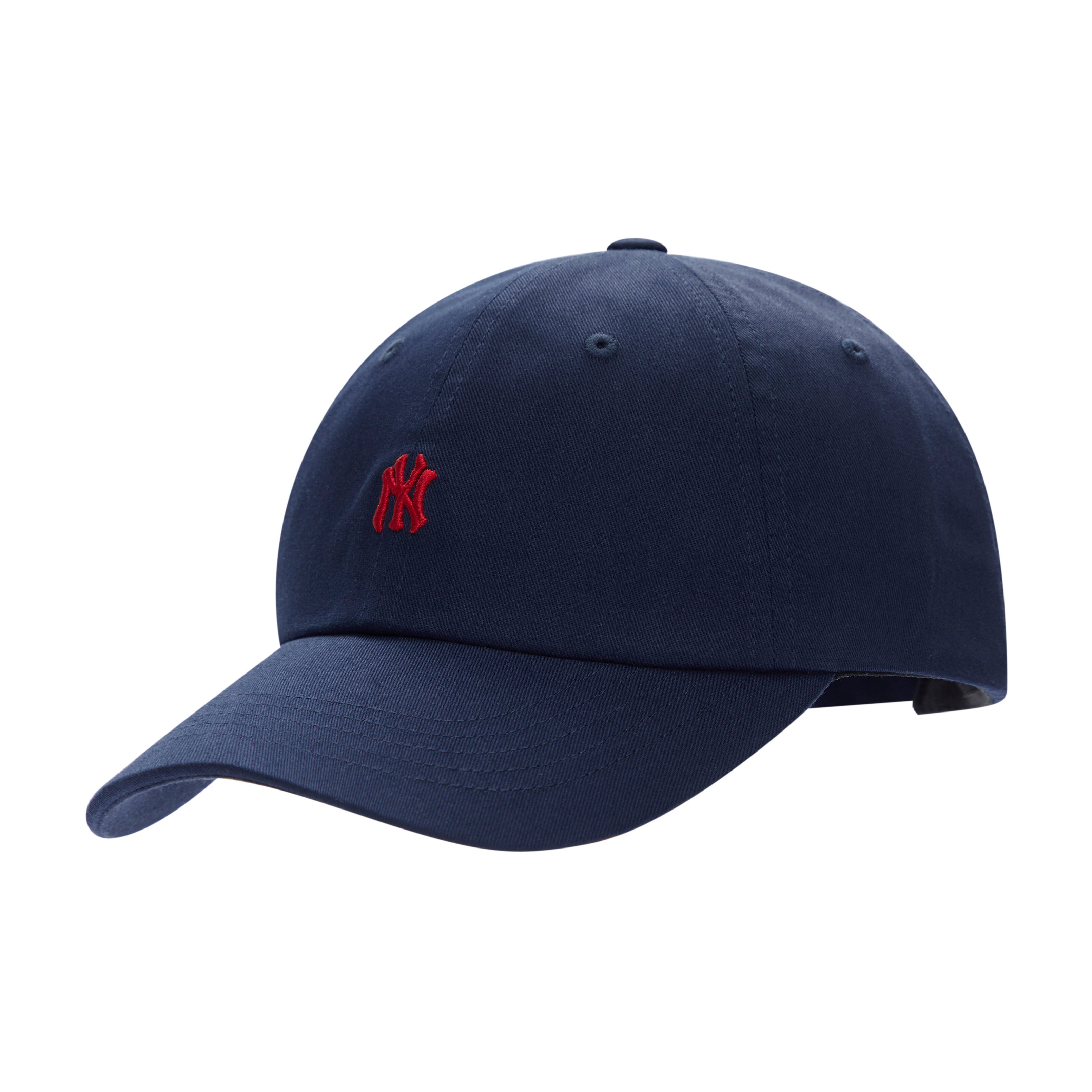 韩版MLB正品 纽约洋基队NY小标显脸小鸭舌帽棒球帽遮阳男女藏蓝色