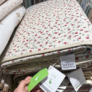 韩国大鹅双面全棉床盖单件纯棉绗缝夹棉防滑床单铺榻榻米床垫炕盖